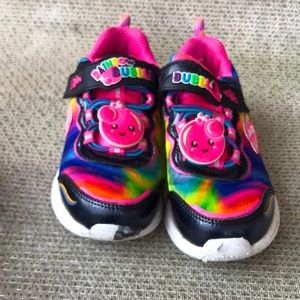 Sketchers Rainbow Bubbles Memory Foam Velcro Tennis Shoes Size 12